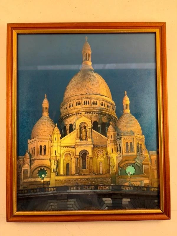 Cadre Sacré-Cœur Montmartre Paris – décoration murale vintage